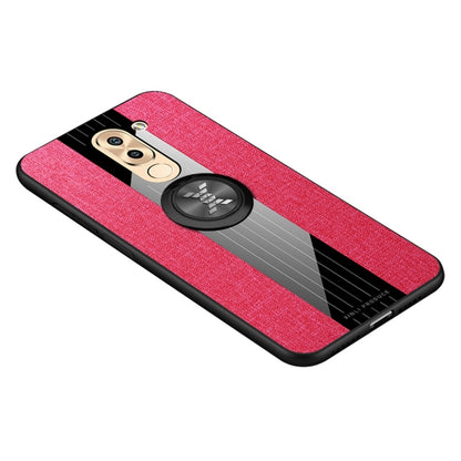 XINLI Stitching Cloth Texture เคส TPU กันกระแทกพร้อมตัวยึดแหวน, For Huawei Enjoy 8 Plus, For Huawei Enjoy 9, For Huawei Enjoy 9e, For Huawei Enjoy 9 Plus, For Huawei Enjoy 9s, For Huawei Maimang 5, For Huawei Maimang 6, For Huawei Mate 20 Lite / Maiman...