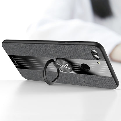 XINLI Stitching Cloth Texture เคส TPU กันกระแทกพร้อมตัวยึดแหวน, For Huawei Enjoy 8 Plus, For Huawei Enjoy 9, For Huawei Enjoy 9e, For Huawei Enjoy 9 Plus, For Huawei Enjoy 9s, For Huawei Maimang 5, For Huawei Maimang 6, For Huawei Mate 20 Lite / Maiman...