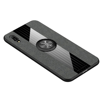XINLI Stitching Cloth Texture เคส TPU กันกระแทกพร้อมตัวยึดแหวน, For Huawei Enjoy 8 Plus, For Huawei Enjoy 9, For Huawei Enjoy 9e, For Huawei Enjoy 9 Plus, For Huawei Enjoy 9s, For Huawei Maimang 5, For Huawei Maimang 6, For Huawei Mate 20 Lite / Maiman...