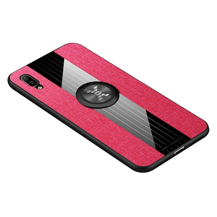 XINLI Stitching Cloth Texture เคส TPU กันกระแทกพร้อมตัวยึดแหวน, For Huawei Enjoy 8 Plus, For Huawei Enjoy 9, For Huawei Enjoy 9e, For Huawei Enjoy 9 Plus, For Huawei Enjoy 9s, For Huawei Maimang 5, For Huawei Maimang 6, For Huawei Mate 20 Lite / Maiman...