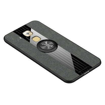 XINLI Stitching Cloth Texture เคส TPU กันกระแทกพร้อมตัวยึดแหวน, For Huawei Enjoy 8 Plus, For Huawei Enjoy 9, For Huawei Enjoy 9e, For Huawei Enjoy 9 Plus, For Huawei Enjoy 9s, For Huawei Maimang 5, For Huawei Maimang 6, For Huawei Mate 20 Lite / Maiman...