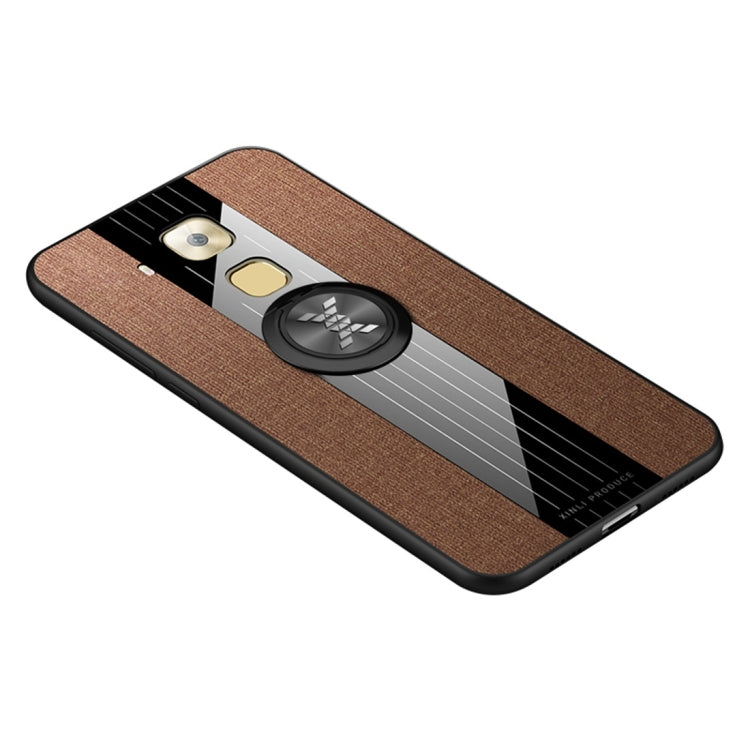 XINLI Stitching Cloth Texture เคส TPU กันกระแทกพร้อมตัวยึดแหวน, For Huawei Enjoy 8 Plus, For Huawei Enjoy 9, For Huawei Enjoy 9e, For Huawei Enjoy 9 Plus, For Huawei Enjoy 9s, For Huawei Maimang 5, For Huawei Maimang 6, For Huawei Mate 20 Lite / Maiman...