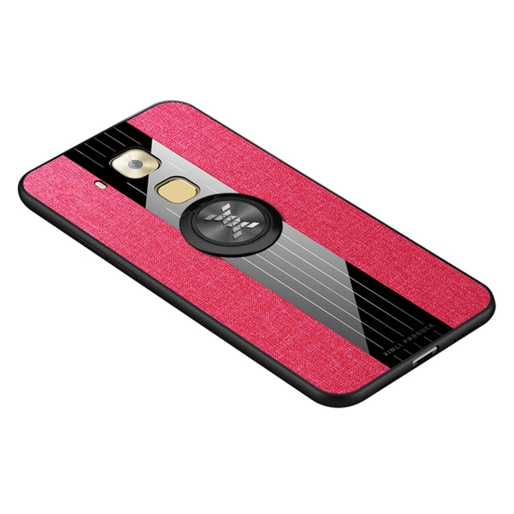 XINLI Stitching Cloth Texture เคส TPU กันกระแทกพร้อมตัวยึดแหวน, For Huawei Enjoy 8 Plus, For Huawei Enjoy 9, For Huawei Enjoy 9e, For Huawei Enjoy 9 Plus, For Huawei Enjoy 9s, For Huawei Maimang 5, For Huawei Maimang 6, For Huawei Mate 20 Lite / Maiman...