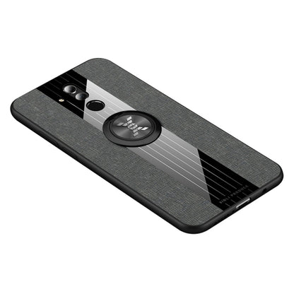 XINLI Stitching Cloth Texture เคส TPU กันกระแทกพร้อมตัวยึดแหวน, For Huawei Enjoy 8 Plus, For Huawei Enjoy 9, For Huawei Enjoy 9e, For Huawei Enjoy 9 Plus, For Huawei Enjoy 9s, For Huawei Maimang 5, For Huawei Maimang 6, For Huawei Mate 20 Lite / Maiman...