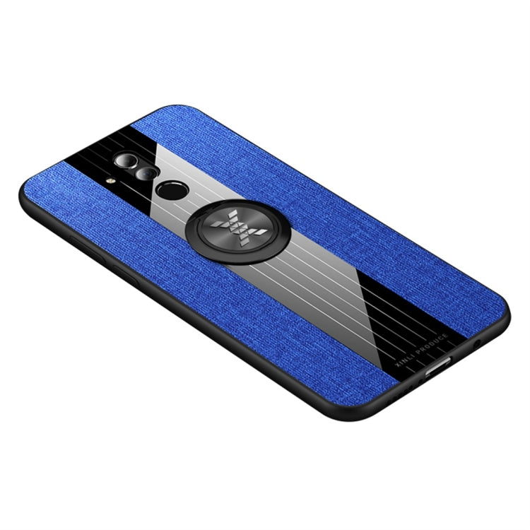 XINLI Stitching Cloth Texture เคส TPU กันกระแทกพร้อมตัวยึดแหวน, For Huawei Enjoy 8 Plus, For Huawei Enjoy 9, For Huawei Enjoy 9e, For Huawei Enjoy 9 Plus, For Huawei Enjoy 9s, For Huawei Maimang 5, For Huawei Maimang 6, For Huawei Mate 20 Lite / Maiman...