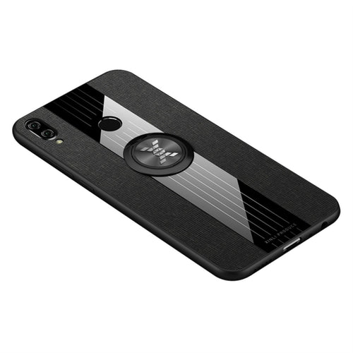 XINLI Stitching Cloth Texture เคส TPU กันกระแทกพร้อมตัวยึดแหวน, For Huawei Honor Play, For Huawei Honor View 10, For Huawei Honor View 20