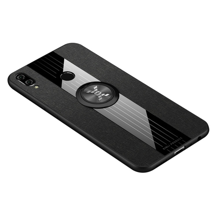XINLI Stitching Cloth Texture เคส TPU กันกระแทกพร้อมตัวยึดแหวน, For Huawei Honor Play, For Huawei Honor View 10, For Huawei Honor View 20