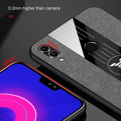 XINLI Stitching Cloth Texture เคส TPU กันกระแทกพร้อมตัวยึดแหวน, For Huawei Honor Play, For Huawei Honor View 10, For Huawei Honor View 20