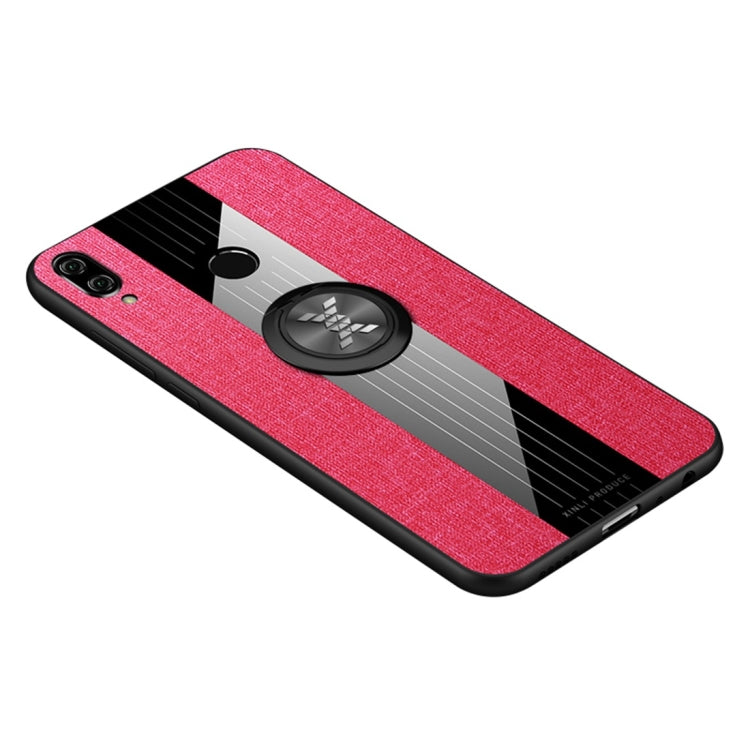 XINLI Stitching Cloth Texture เคส TPU กันกระแทกพร้อมตัวยึดแหวน, For Huawei Honor Play, For Huawei Honor View 10, For Huawei Honor View 20