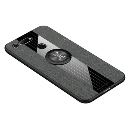 XINLI Stitching Cloth Texture เคส TPU กันกระแทกพร้อมตัวยึดแหวน, For Huawei Honor Play, For Huawei Honor View 10, For Huawei Honor View 20