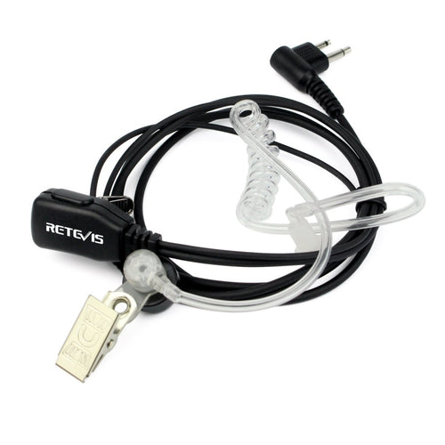 RETEVIS C9025 M 2 Pin PTT Air guide ลดเสียงรบกวน Covert Acoustic Tube หูฟัง ไมโครโฟน, C9025