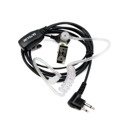 RETEVIS C9025 M 2 Pin PTT Air guide ลดเสียงรบกวน Covert Acoustic Tube หูฟัง ไมโครโฟน, C9025