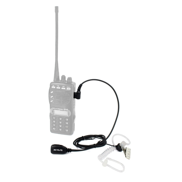 RETEVIS C9025 M 2 Pin PTT Air guide ลดเสียงรบกวน Covert Acoustic Tube หูฟัง ไมโครโฟน, C9025