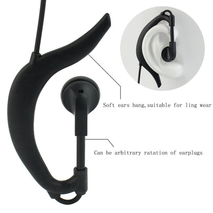 RETEVIS R-111 M หัว 2 ขา PTT ปรับระดับเสียงหูฟังไมโครโฟนสำหรับ Motorola GP68/GP88/GP300/GP2000, R-111 M Head