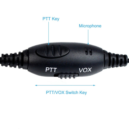 RETEVIS R-114 2 Pin K Head VOX ชุดหูฟังหูฟังไมโครโฟน, R-114