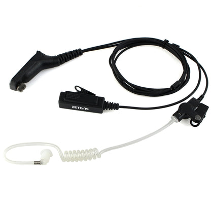 RETEVIS R-1M21 สองสายขนาดใหญ่ PTT Acoustic Tube หูฟังไมโครโฟนสำหรับ Motorola XPR6000/XPR6550/DP4800/DP4801, R-1M21