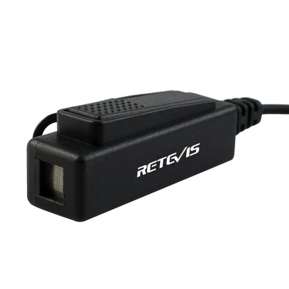 RETEVIS R-1M21 สองสายขนาดใหญ่ PTT Acoustic Tube หูฟังไมโครโฟนสำหรับ Motorola XPR6000/XPR6550/DP4800/DP4801, R-1M21