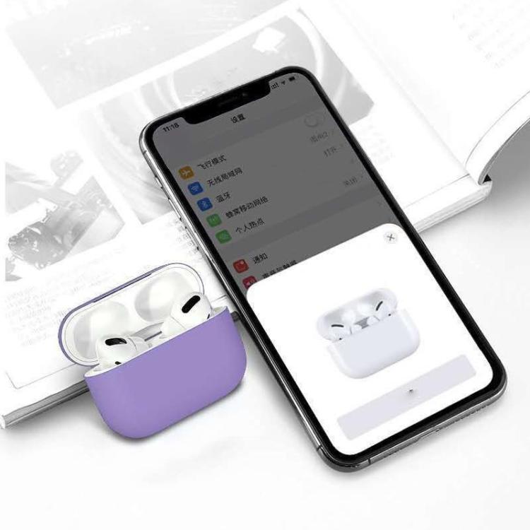 สำหรับ Apple AirPods Pro เคสป้องกันหูฟังไร้สายซิลิโคนเหลวบางเฉียบ