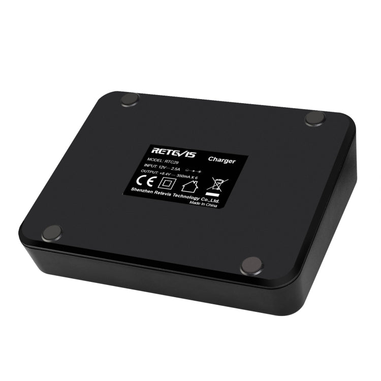 RETEVIS RTC29 Multi-function เปลี่ยนสล็อต Six-Way Walkie Talkie Charger สำหรับ Retevis RT29, RTC29