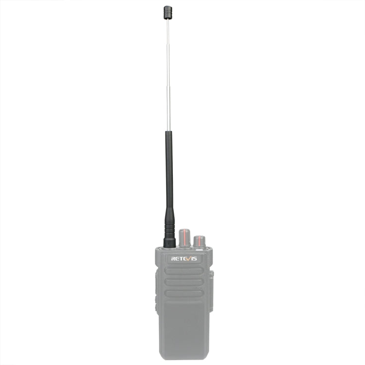 RETEVIS HA01 136-174 + 400-470MHz SMA-F หญิง Dual Band Handheld เสาอากาศแส้สำหรับ H777 /RT5R/RT29, HA01