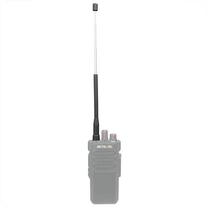 RETEVIS HA01 136-174 + 400-470MHz SMA-F หญิง Dual Band Handheld เสาอากาศแส้สำหรับ H777 /RT5R/RT29, HA01