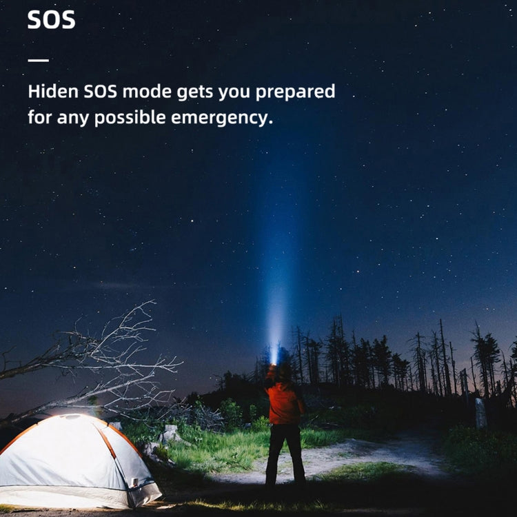 WUBEN L50 กลางแจ้งแบบพกพา LED แสงที่แข็งแกร่ง USB ชาร์จอลูมิเนียมไฟฉาย, L50