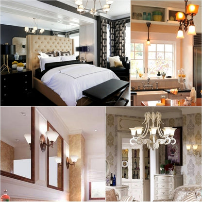 หลอดประหยัดไฟ LED แสงสีขาว 6000-6500K AC 85-265V, 3W 270LM, 5W 40LM, 7W 630LM, 9W 810LM, 5W, 12W 1080LM, 15W 1350LM, 18W 1620LM, 12W