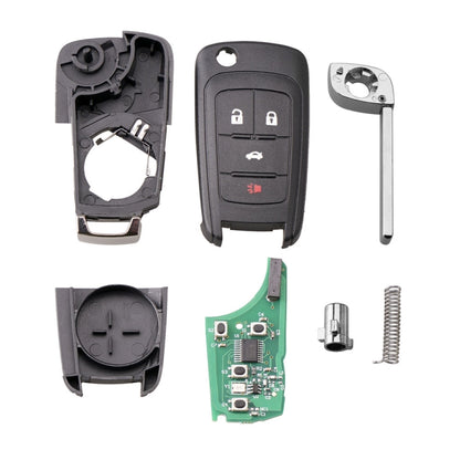 กุญแจรีโมทรถยนต์ 4 ปุ่ม OHT01060512 315MHZ สำหรับ Chevrolet / Buick, For Chevrolet / Buick