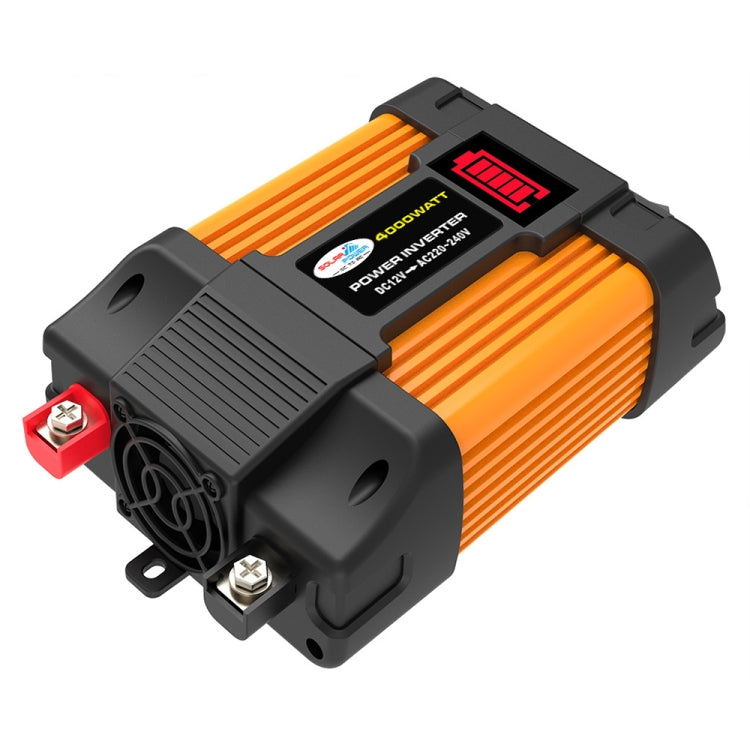 Little Wasp 12V ถึง 220V 4000W รถอินเวอร์เตอร์ไฟฟ้าพร้อมจอแสดงผล LED และ USB คู่, 12V to 220V 4000W