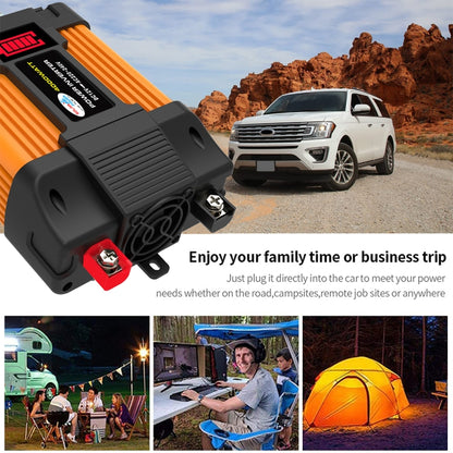 Little Wasp 12V ถึง 220V 4000W รถอินเวอร์เตอร์ไฟฟ้าพร้อมจอแสดงผล LED และ USB คู่, 12V to 220V 4000W