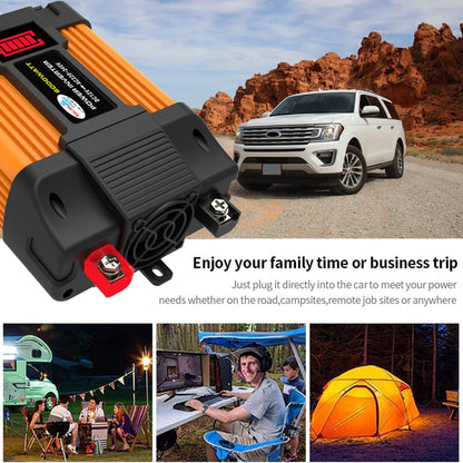 Little Wasp 12V to 220V 6000W รถอินเวอร์เตอร์พร้อมจอแสดงผล LED และ USB คู่, 12V to 220V 6000W