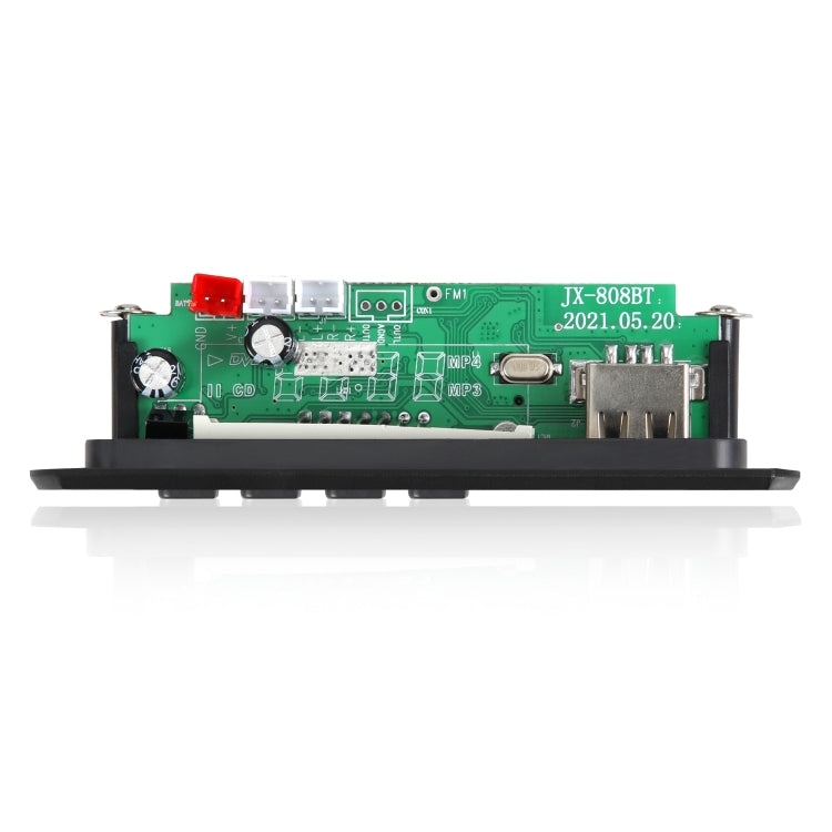 JX-808BT รถ 12V เสียงเครื่องเล่น MP3 ถอดรหัสคณะกรรมการวิทยุ FM USB พร้อม Bluetooth / รีโมทคอนโทรล / การบันทึก, JX-808BT