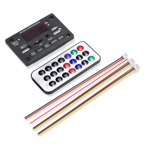 JX-810BT รถ 12V เสียงเครื่องเล่น MP3 ถอดรหัสคณะกรรมการวิทยุ FM USB พร้อม Bluetooth / รีโมทคอนโทรล / การบันทึก, JX-810BT