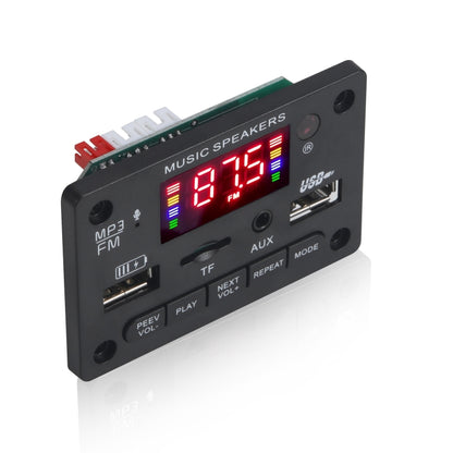 JX-810BT รถ 12V เสียงเครื่องเล่น MP3 ถอดรหัสคณะกรรมการวิทยุ FM USB พร้อม Bluetooth / รีโมทคอนโทรล / การบันทึก, JX-810BT