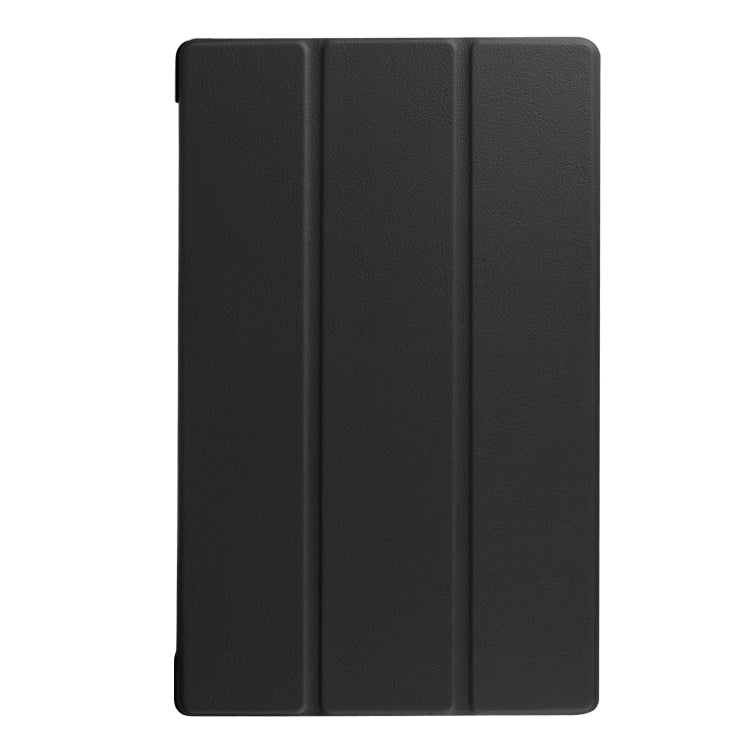 สำหรับ Amazon Kindle Fire HD 10 2017 / 2019Custer Texture ซองหนังพลิกแนวนอนพร้อมตัวยึดสามพับ & ฟังก์ชั่น Sleep / Wake-up, For Amazon Kindle Fire HD 10