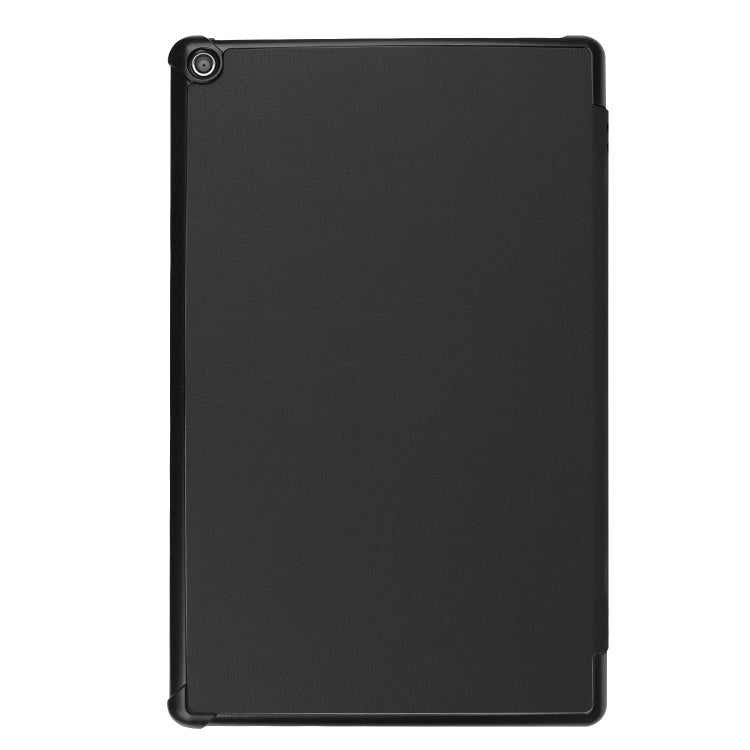 สำหรับ Amazon Kindle Fire HD 10 2017 / 2019Custer Texture ซองหนังพลิกแนวนอนพร้อมตัวยึดสามพับ & ฟังก์ชั่น Sleep / Wake-up, For Amazon Kindle Fire HD 10