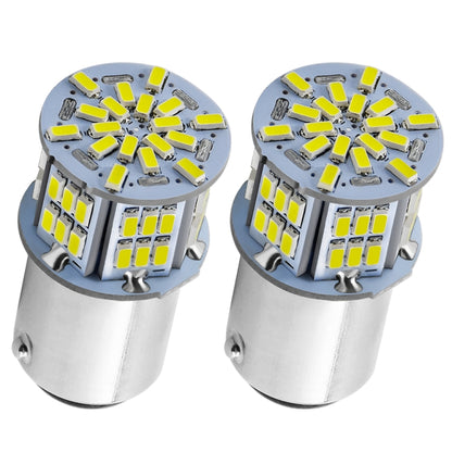 1 คู่ E0052 9-14V 1157-54SMD-2835 6000K 1080LM แสงสีขาวรถถอดรหัสเบรคไฟขับรถ, E0053