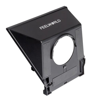 FEELWORLD TP2 Teleprompter แบบพกพาพร้อม Bluetooth รีโมทคอนโทรล เลนส์อะแดปเตอร์แหวนสำหรับต่ำกว่า 8 นิ้วโทรศัพท์มือถือ / แท็บเล็ต / กล้อง SLR, TP2