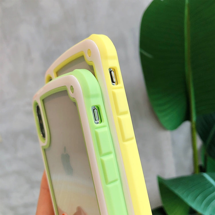เคสใสกันกระแทก TPU สีลูกกวาด, For iPhone XR