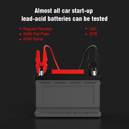 KONNWEI KW710 รถ 3.2 นิ้ว 6V-24V เครื่องทดสอบแบตเตอรี่กรดตะกั่วรองรับ 13 ภาษา, KW710