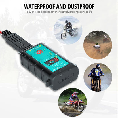 WUPP ZH-1422B1 DC12-24V รถจักรยานยนต์ Square USB เดี่ยว + PD ชาร์จอย่างรวดเร็วเครื่องชาร์จพร้อมสวิตช์ + โวลต์มิเตอร์ + ซ็อกเก็ต SAE ในตัว, ZH-1422B1
