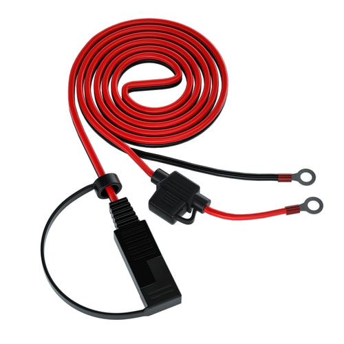 CS-1423A1 สายเคเบิลเทอร์มินัล OT 1.4 ม. พร้อมซ็อกเก็ต SAE + ฟิวส์ 10A, CS-1423A1
