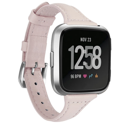 สำหรับ Fitbit Versa 2 Smart Watch สายนาฬิกาข้อมือหนังแท้, รุ่นหด