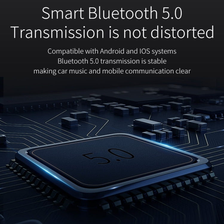 BC52 QC3.0 การชาร์จไฟอย่างรวดเร็วรถบรรยากาศที่มีสีสันแสงบลูทูธเครื่องเล่น MP3 เครื่องส่งสัญญาณ FM, BC52