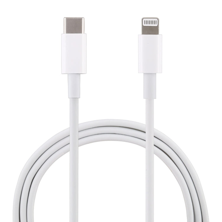 12W 5V/2A USB-C / Type-C ถึง 8 Pin PD สายชาร์จเร็ว, ความยาวสายเคเบิล: 1 ม., 12W 5V/2A