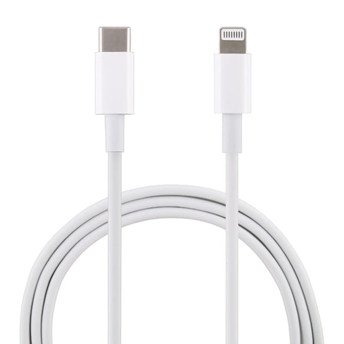 12W 5V/2A USB-C / Type-C ถึง 8 Pin PD สายชาร์จเร็ว, ความยาวสายเคเบิล: 1 ม., 12W 5V/2A