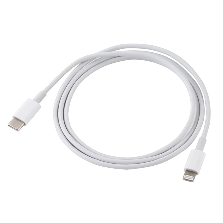 12W 5V/2A USB-C / Type-C ถึง 8 Pin PD สายชาร์จเร็ว, ความยาวสายเคเบิล: 1 ม., 12W 5V/2A