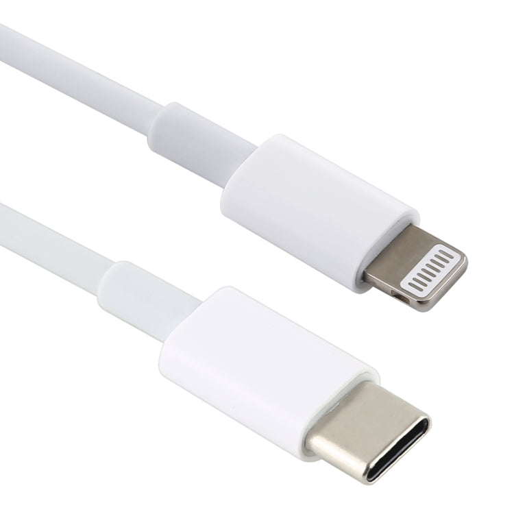 12W 5V/2A USB-C / Type-C ถึง 8 Pin PD สายชาร์จเร็ว, ความยาวสายเคเบิล: 1 ม., 12W 5V/2A