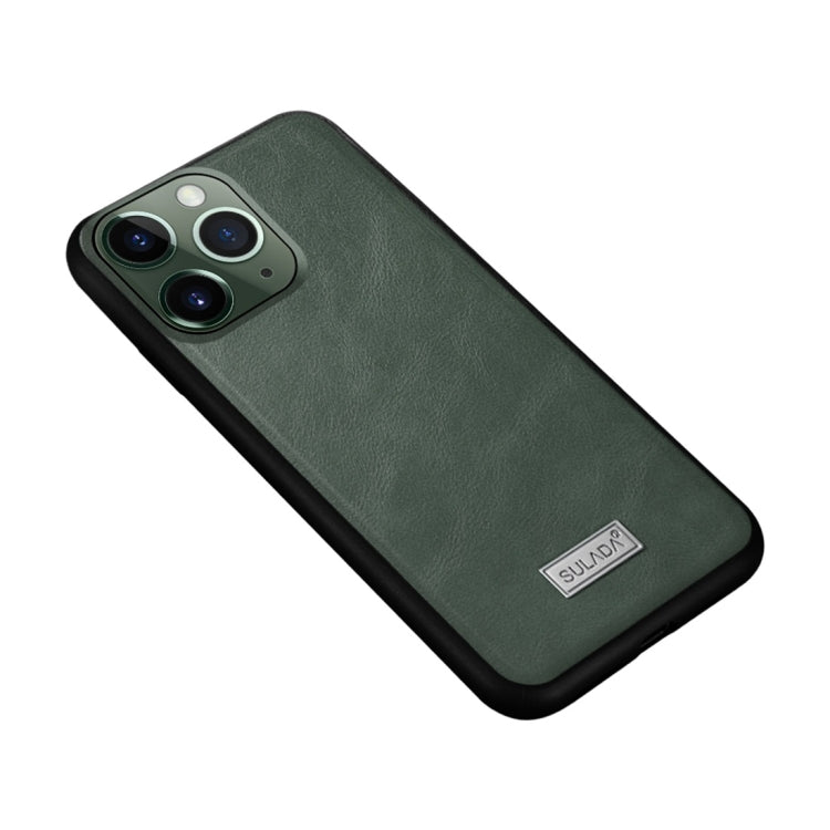 SULADA กันกระแทก TPU + เคสหนังแฮนด์เมด, For iPhone 11 Pro, For iPhone 11, For iPhone 11 Pro Max