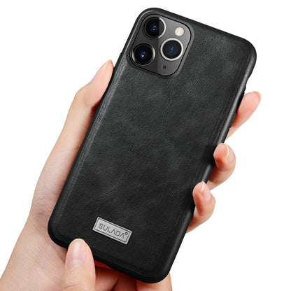 SULADA กันกระแทก TPU + เคสหนังแฮนด์เมด, For iPhone 11 Pro, For iPhone 11, For iPhone 11 Pro Max